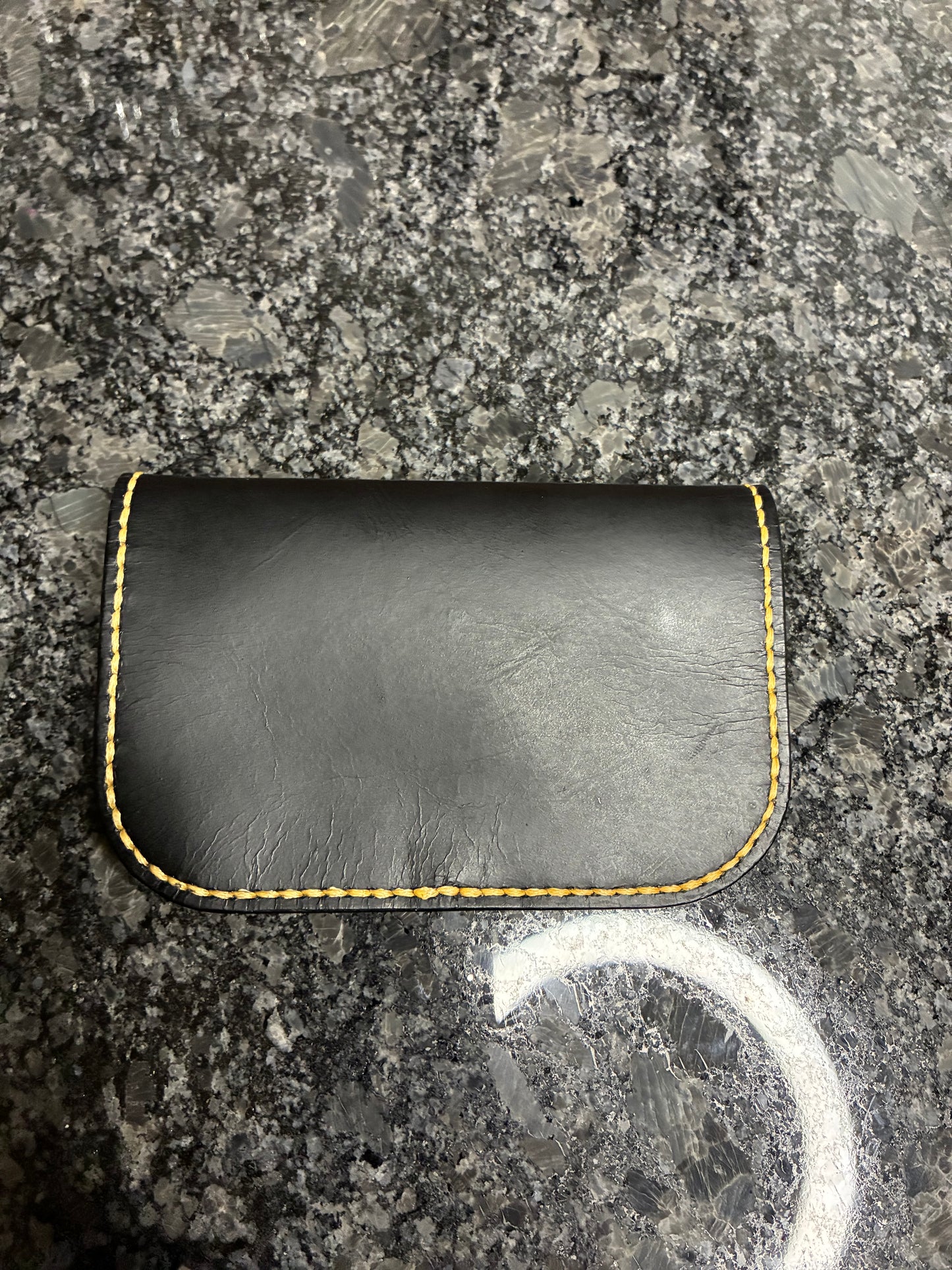 Leather trucker wallet