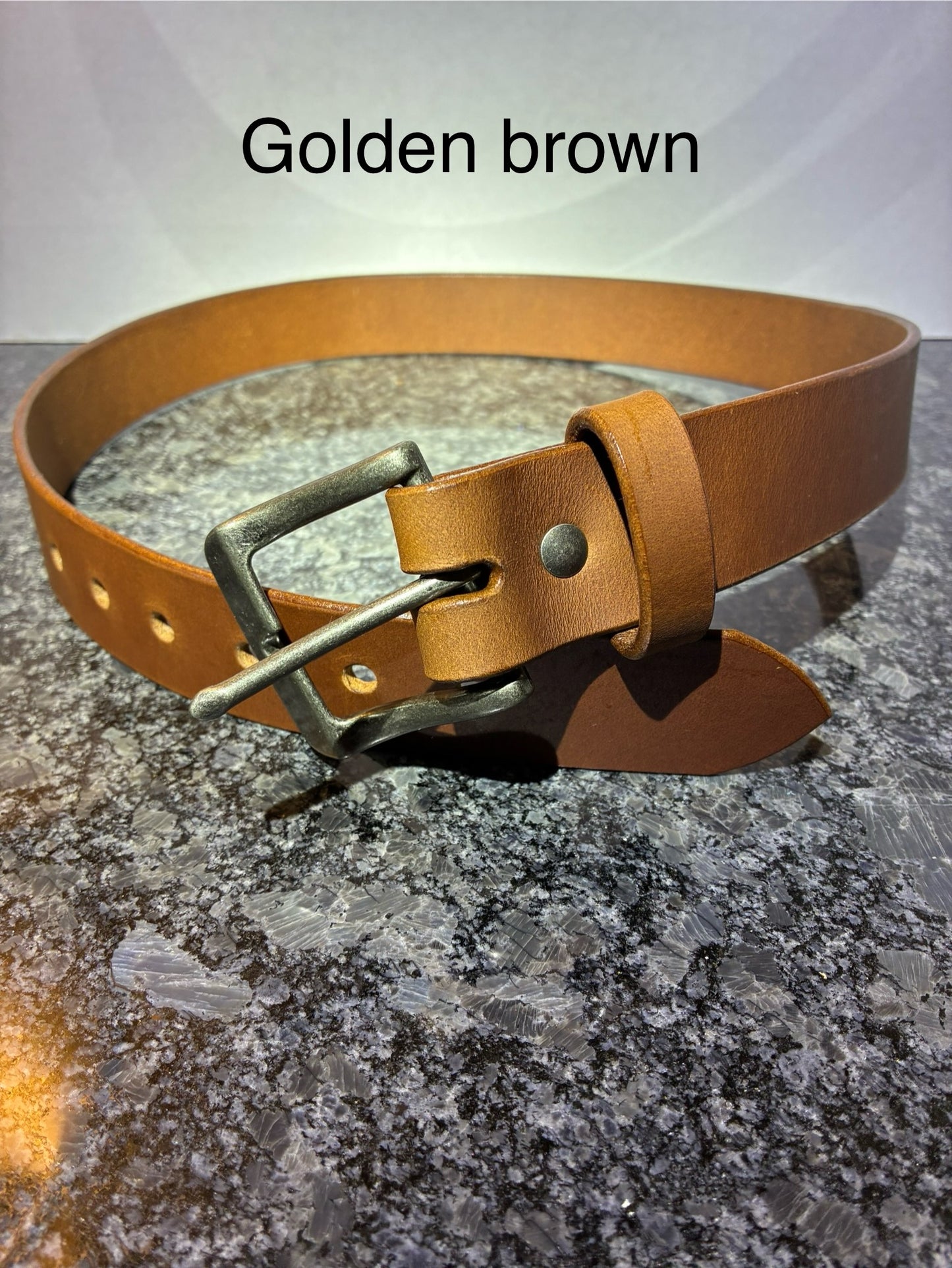 Crazy Horse water buffalo handmade leather belts