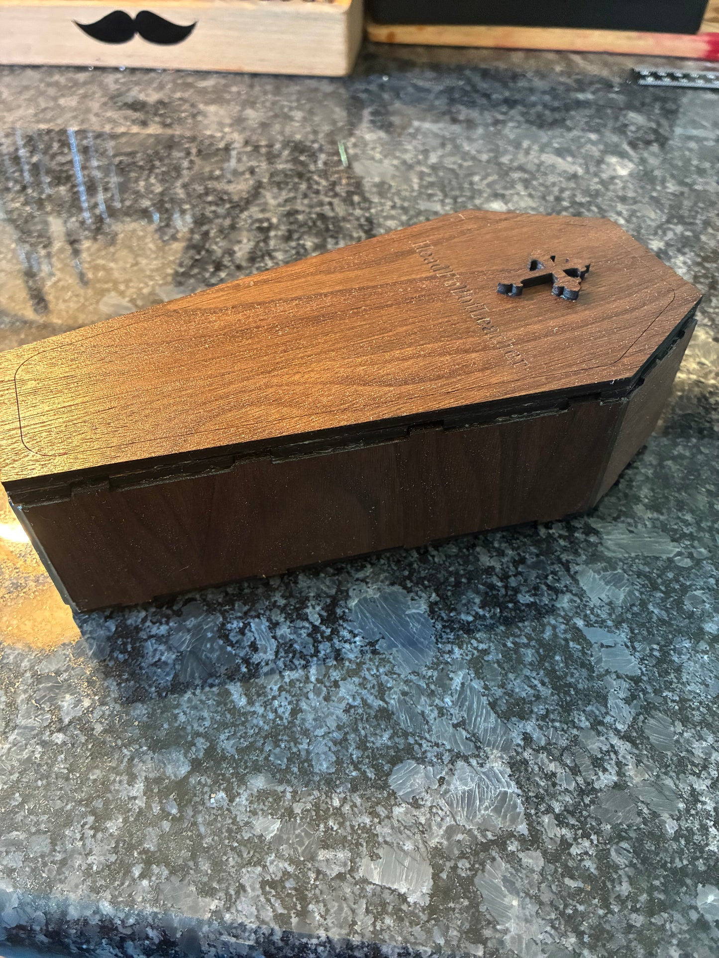 Laser cut coffin box/case