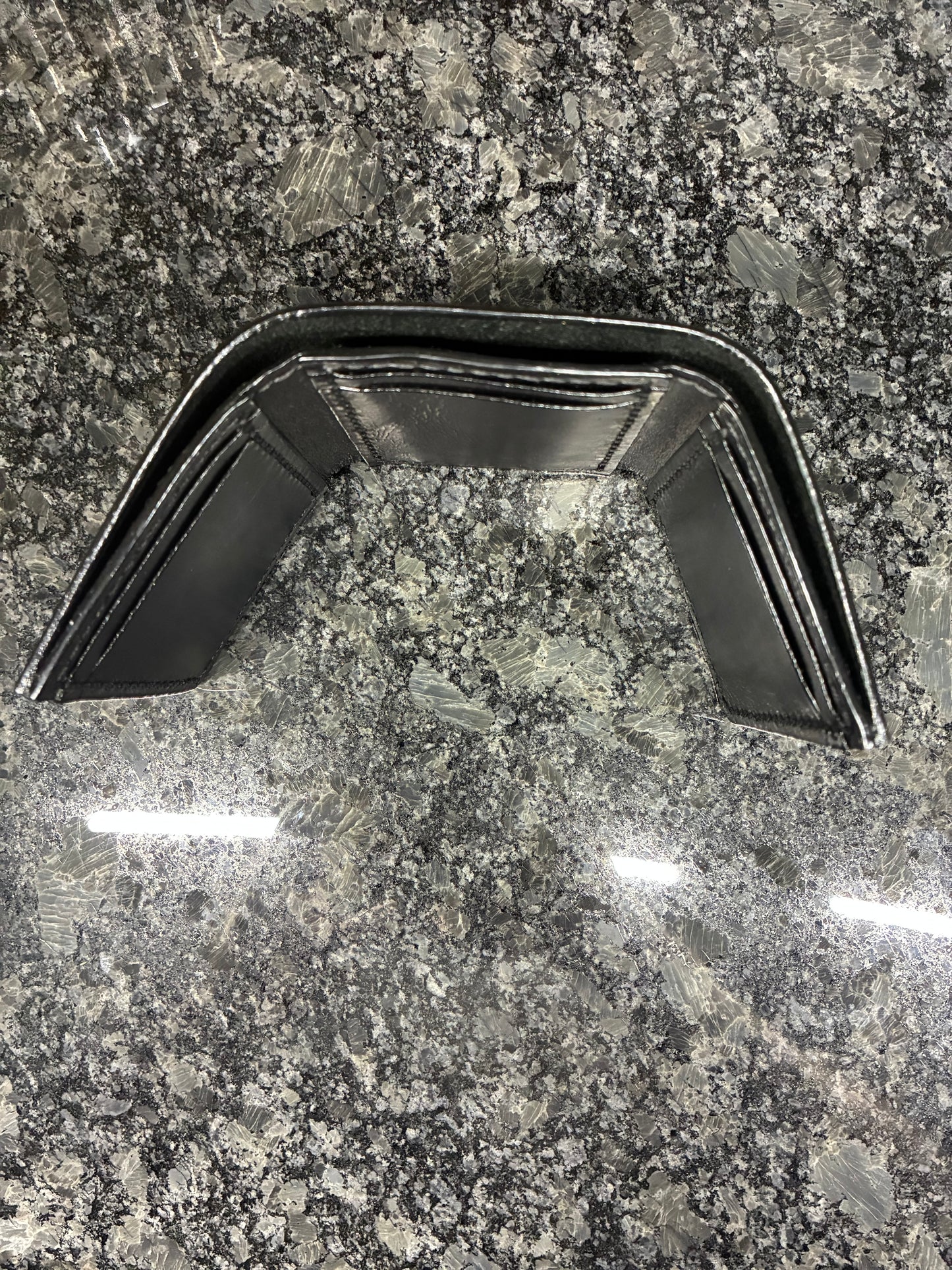 Handmade Crazy Horse water buffalo leather trifold wallet