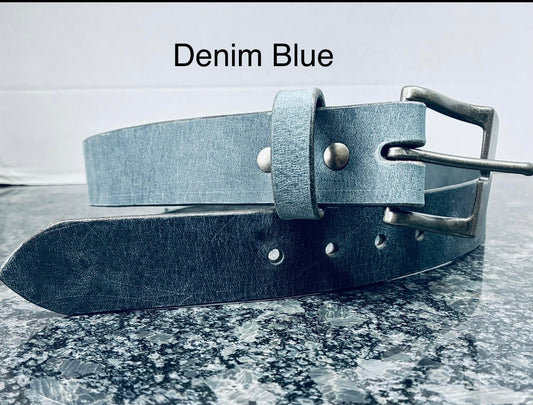 Crazy Horse water buffalo handmade leather belts