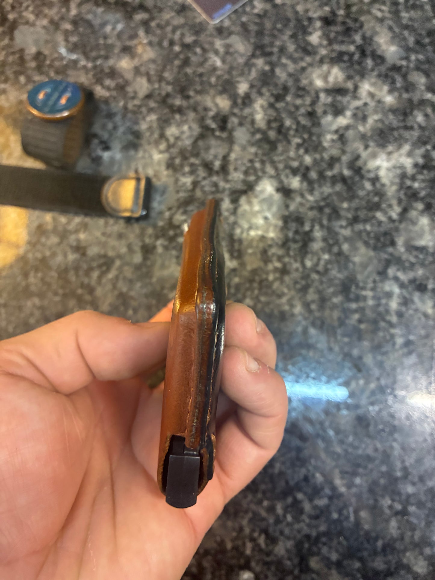 The "TrailBoss Slim" minimalist wallet