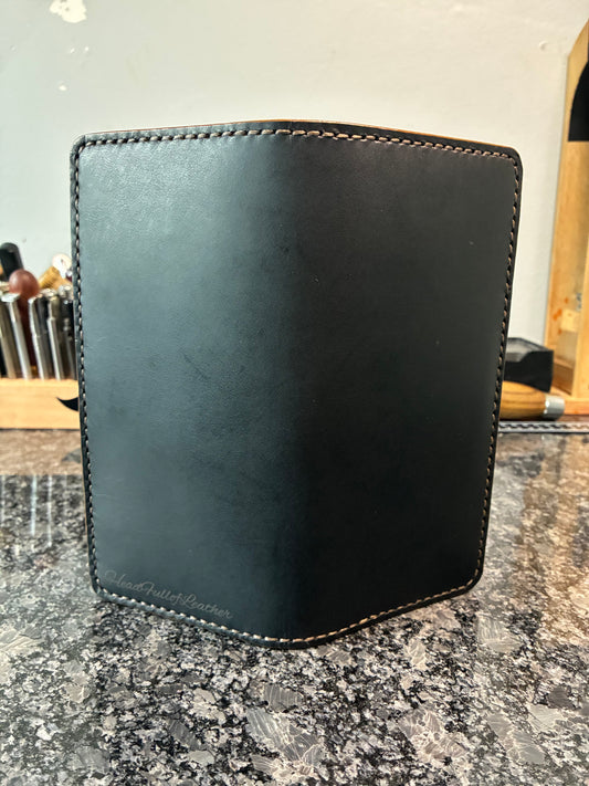 Crazy Horse water buffalo 12 card pocket leather long wallet