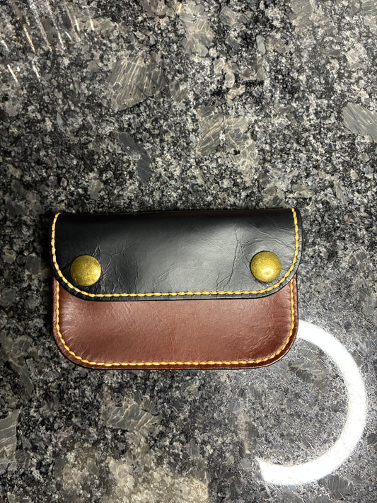 Leather trucker wallet
