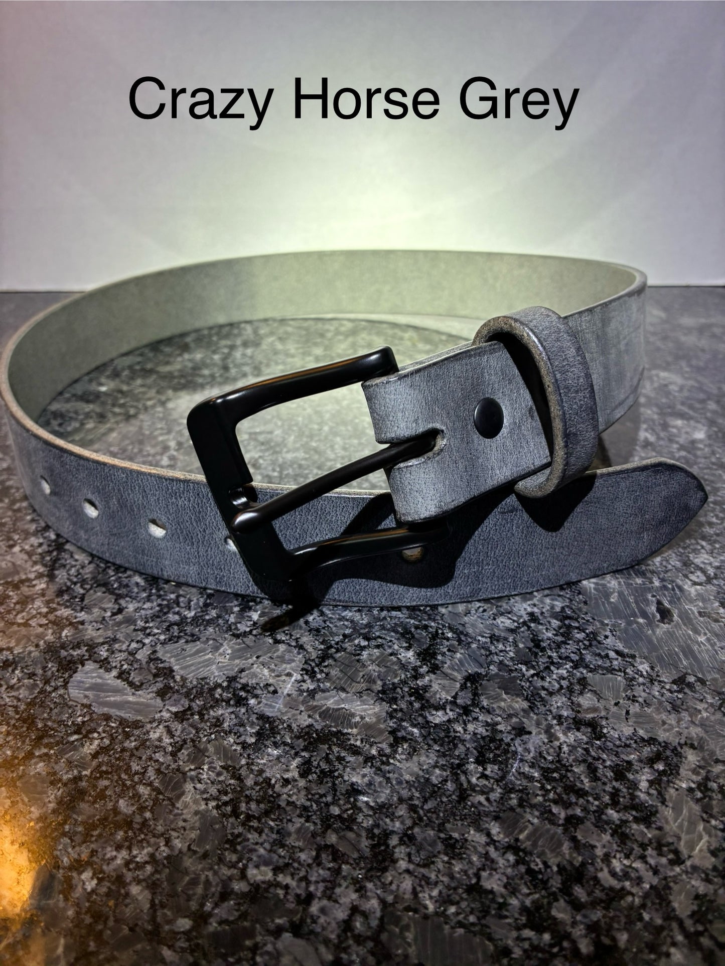 Crazy Horse water buffalo handmade leather belts