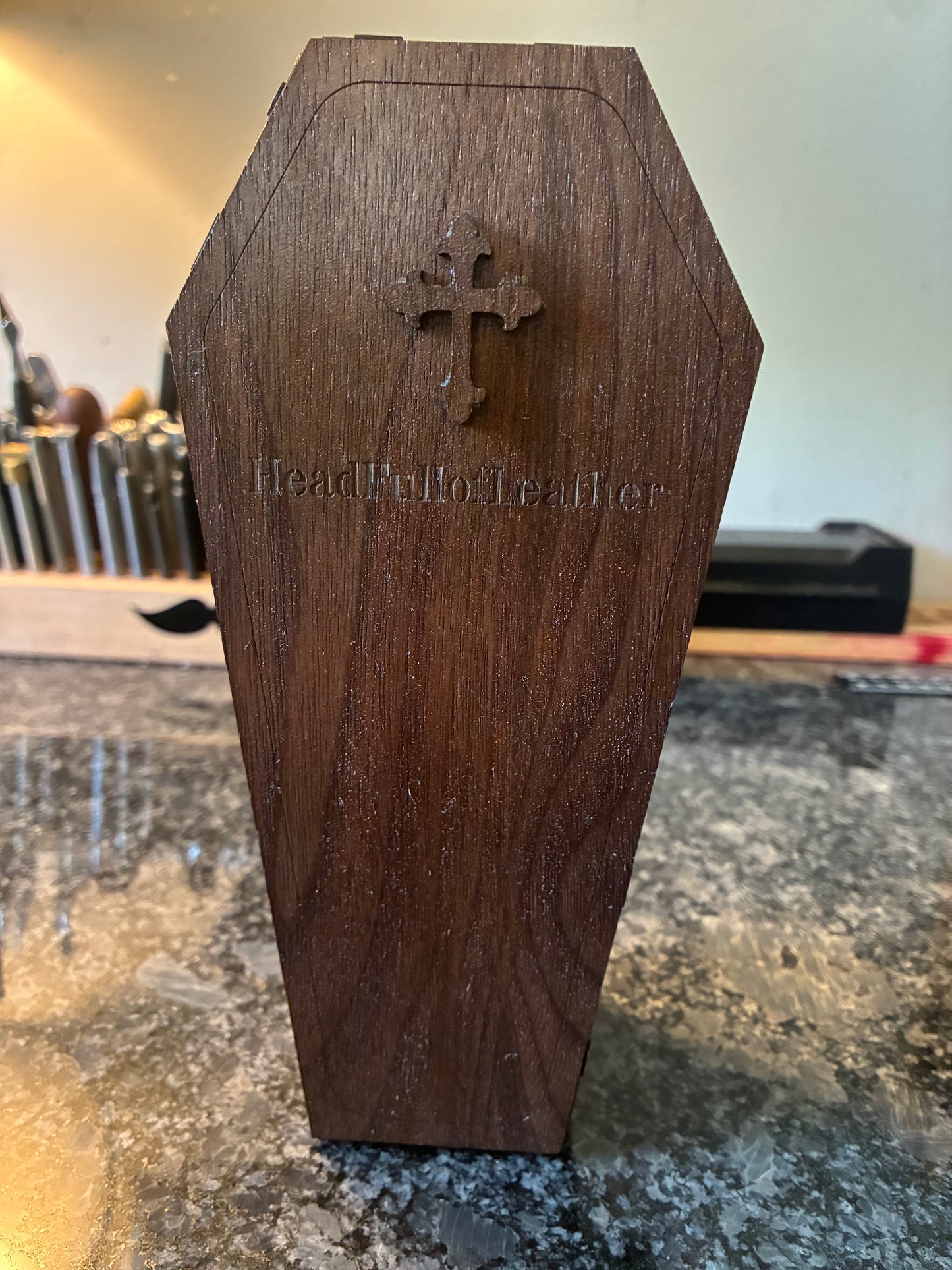 Laser cut coffin box/case