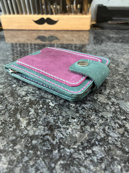 Handmade leather bifold wallet/money clip