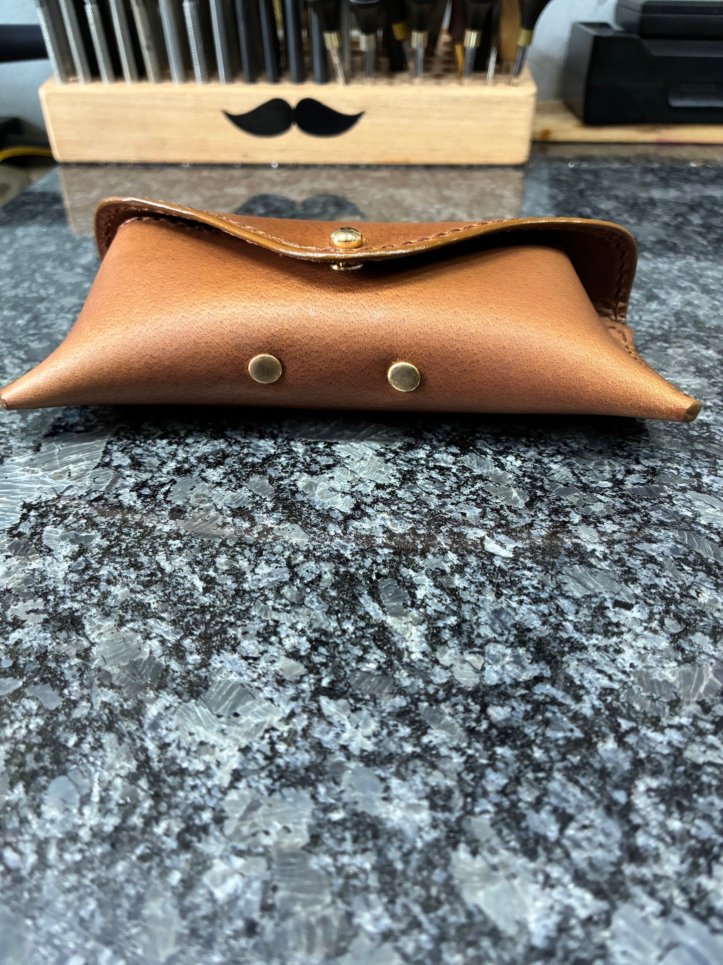Leather sunglass case