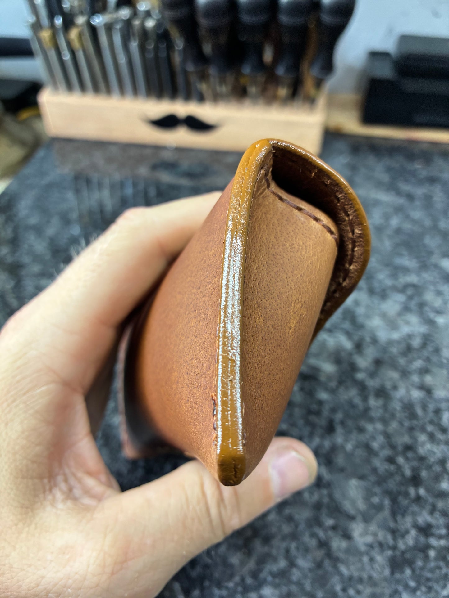 Leather sunglass case