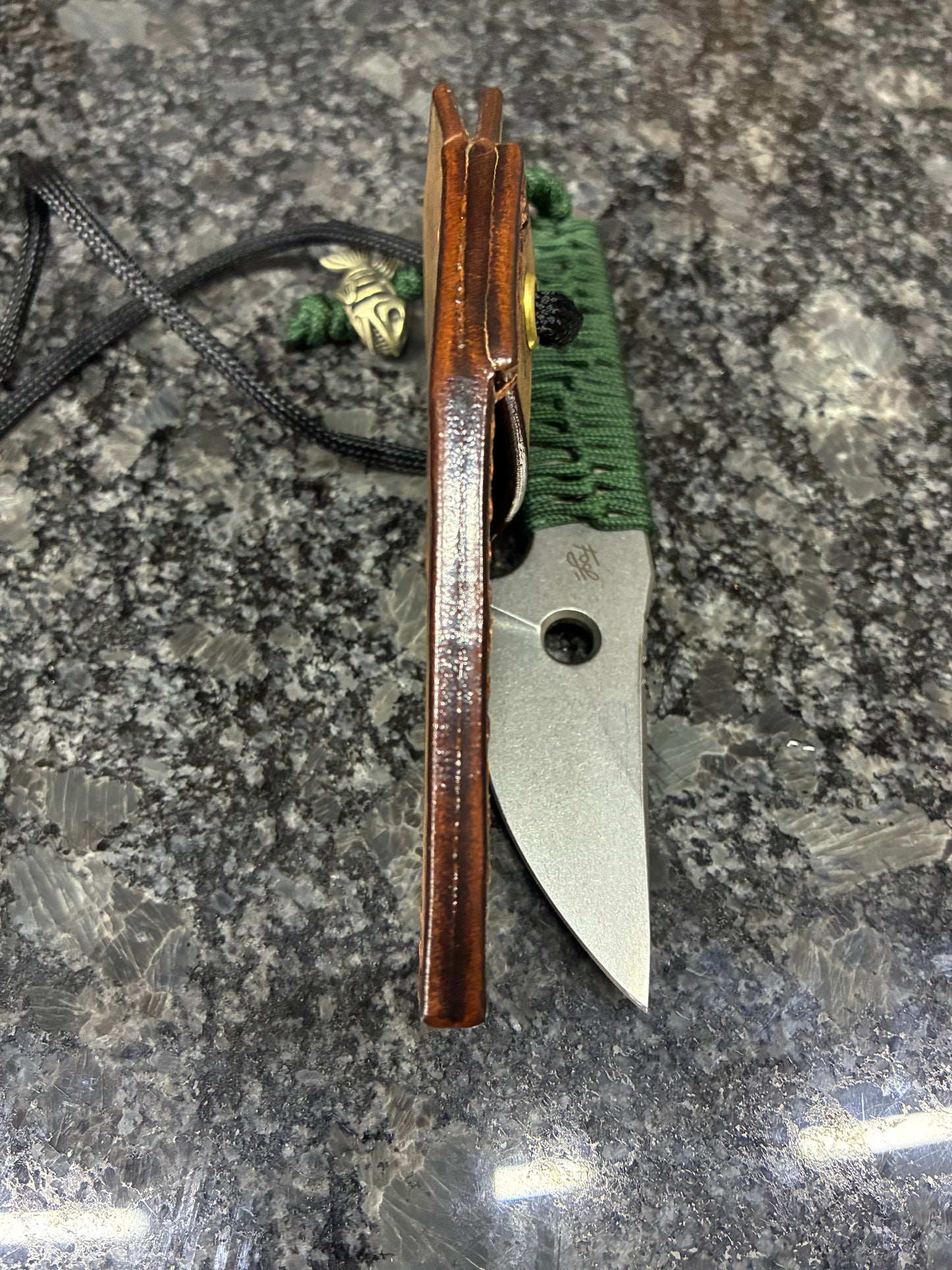 Leather neck/belt sheath