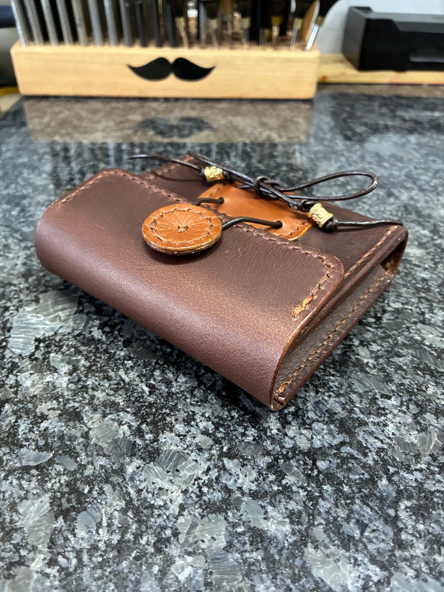 Leather carrying case