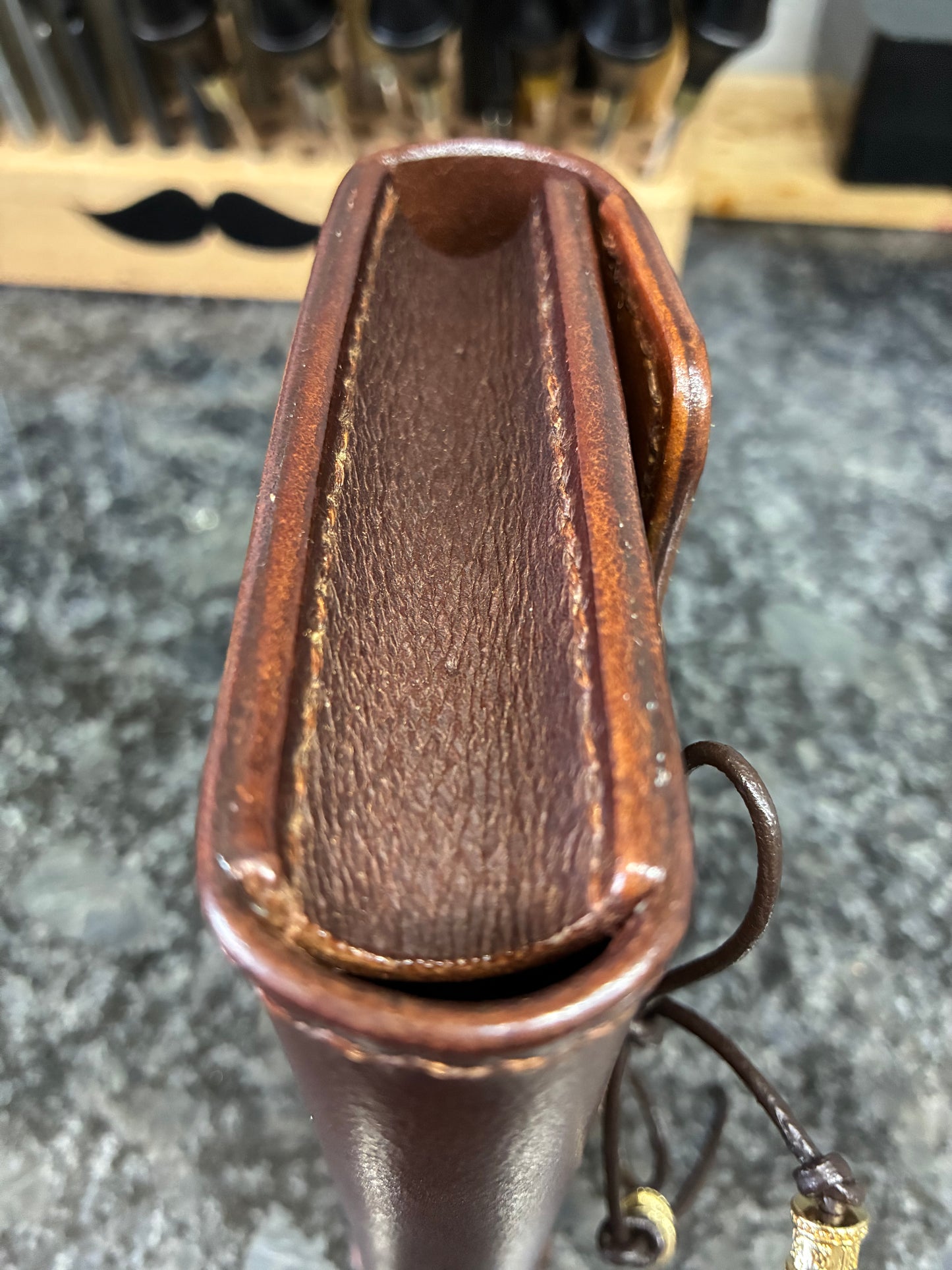 Leather carrying case